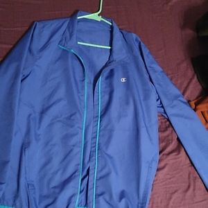 A blue jacket